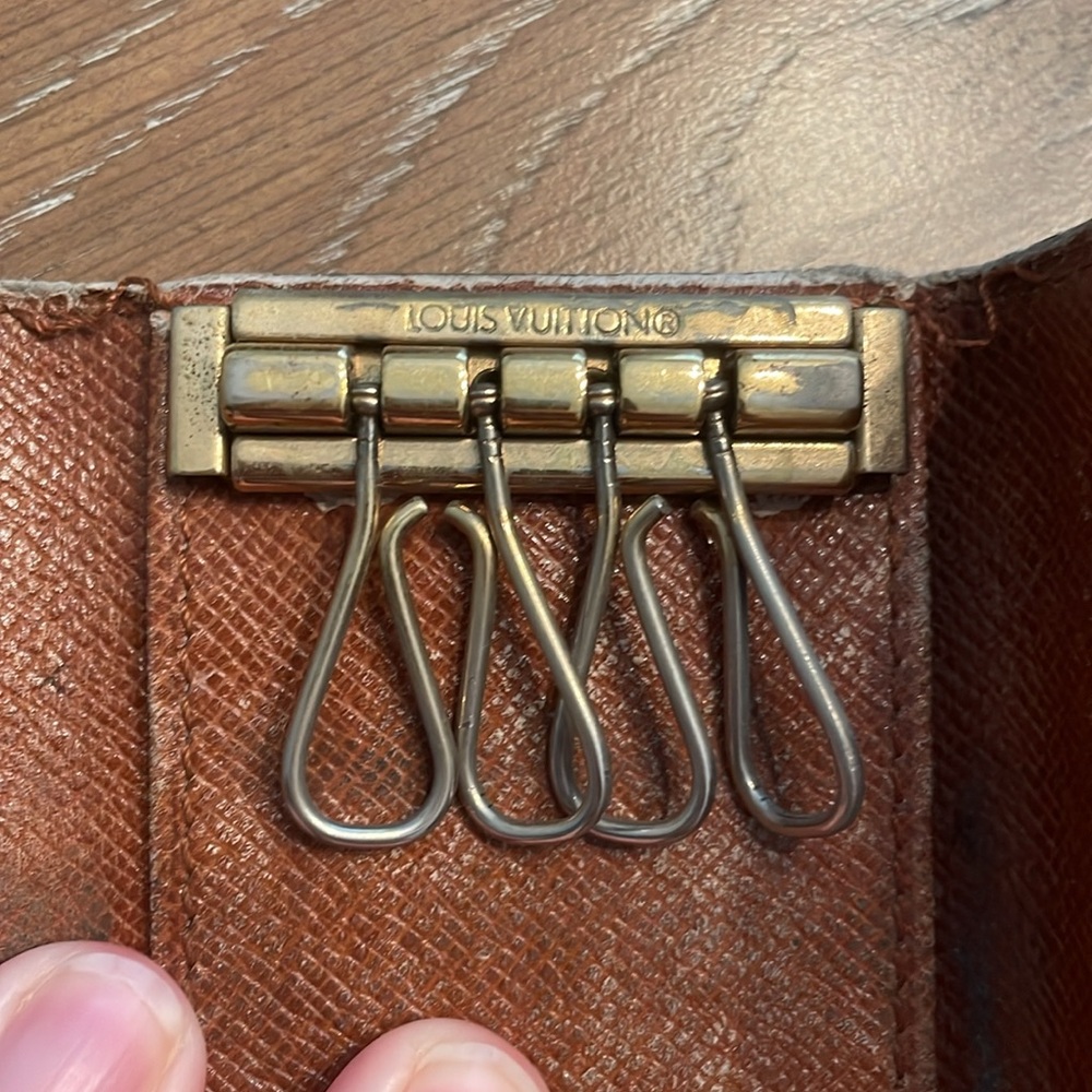 LOUIS VUITTON - set of 2 wallets - zip monogram long wallet and key holder - Picture 8 of 8